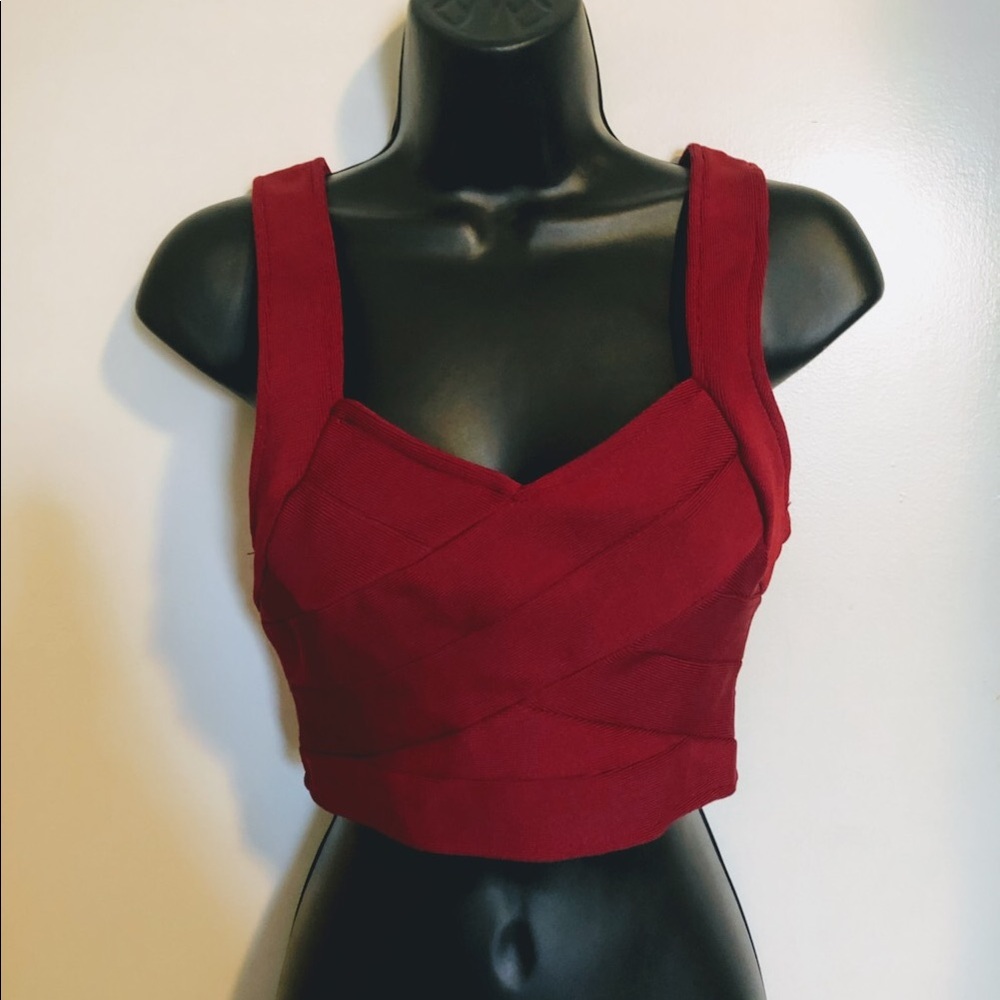💄LF Rumour Boutique Red Crop Top 💋